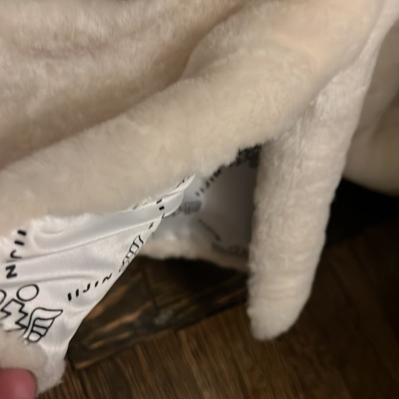 IiJin 100% wool SZ2 pullover lined knit cuff black ring 5” slit sides warm NWOT - Picture 7 of 14